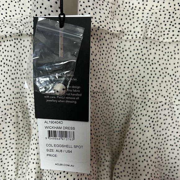 Acler Acler Wickham Dot Dress Sz US 4 NWT - Picture 10 of 14